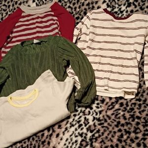 Striped and Solid Kids Shirt Set